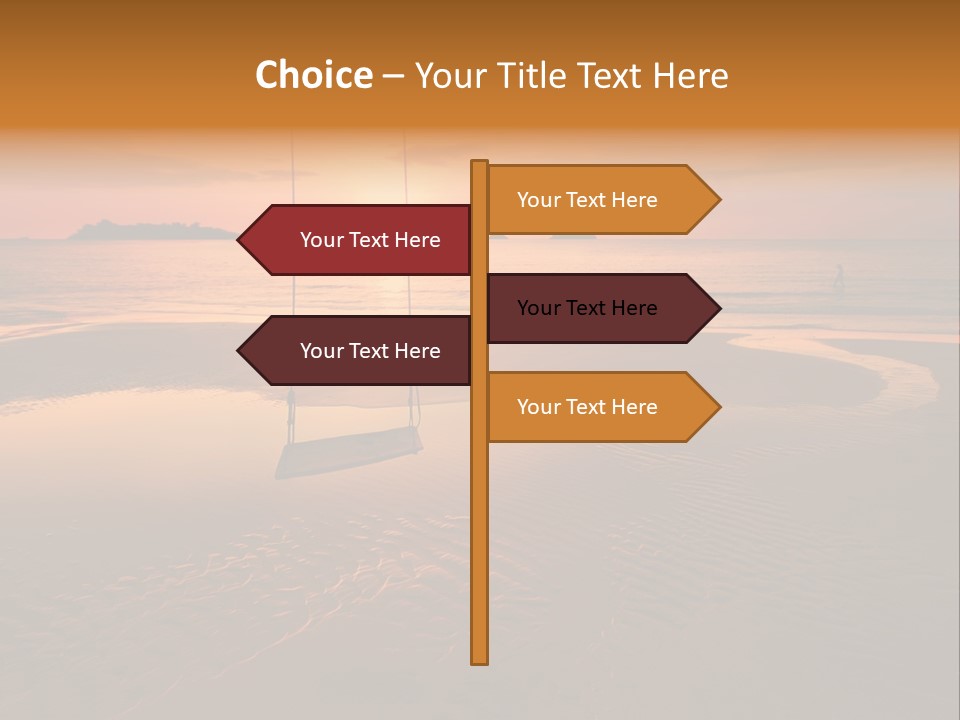 Dreamy Sunset On Tropical Beach. Siam Bay. Province Trat. Koh Chang Island. Kingdom Thailand PowerPoint Template