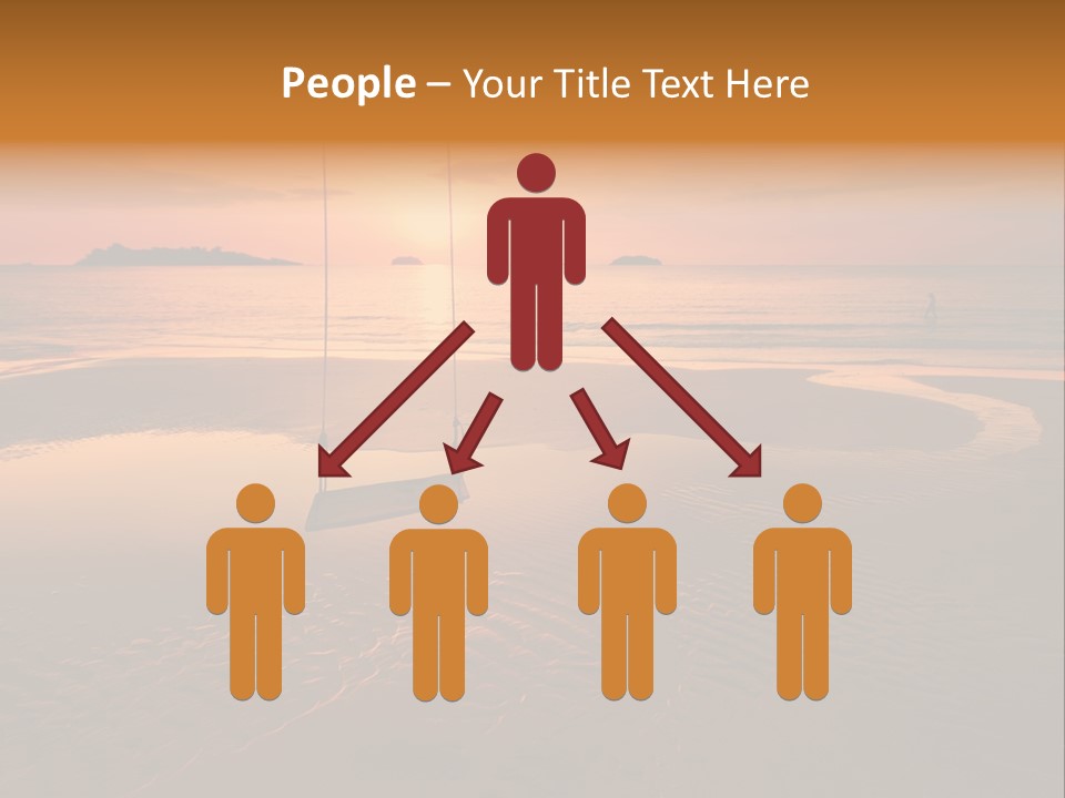 Dreamy Sunset On Tropical Beach. Siam Bay. Province Trat. Koh Chang Island. Kingdom Thailand PowerPoint Template