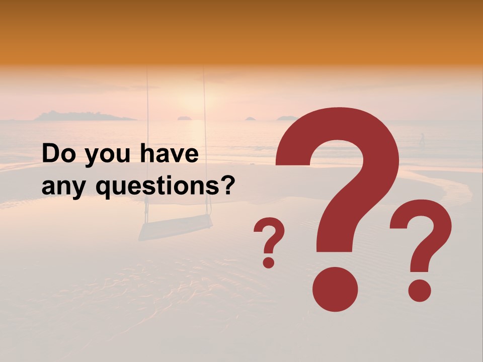 Dreamy Sunset On Tropical Beach. Siam Bay. Province Trat. Koh Chang Island. Kingdom Thailand PowerPoint Template