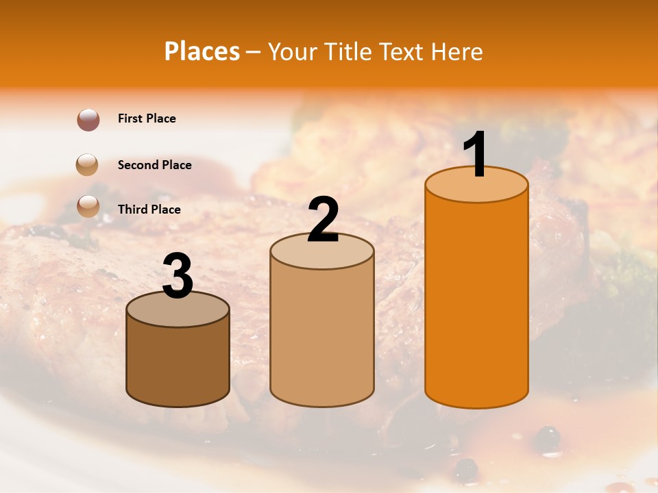 Pork Brisket With Potato And Broccoli PowerPoint Template