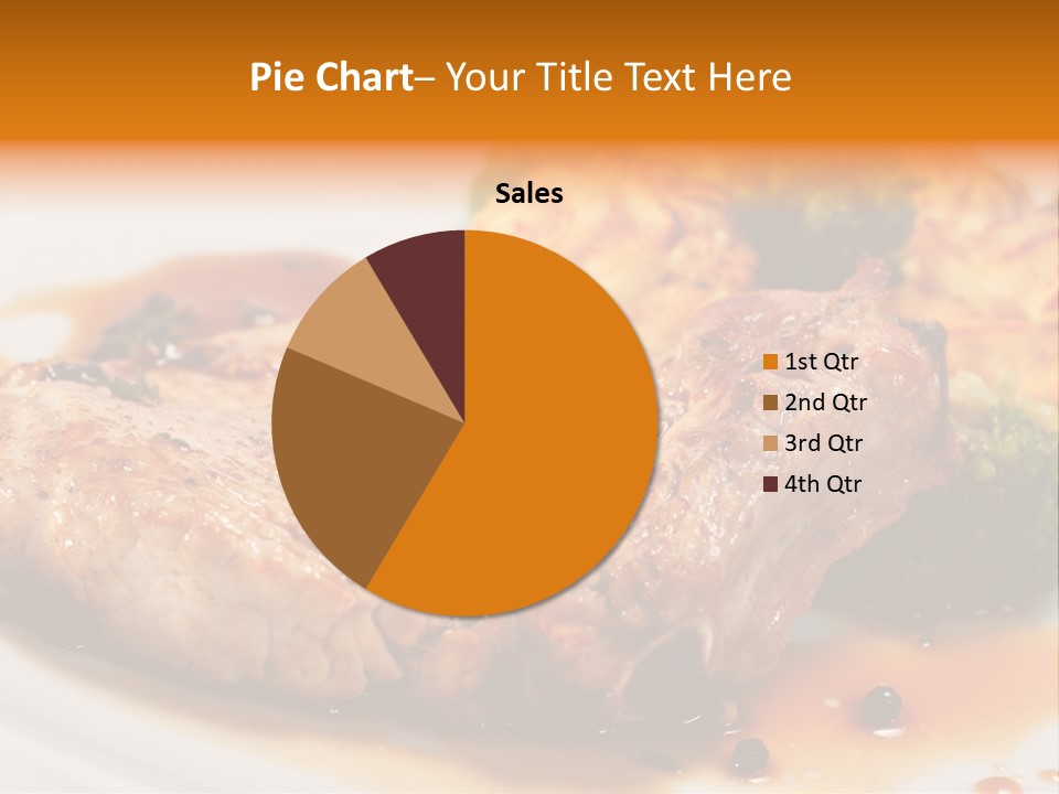 Pork Brisket With Potato And Broccoli PowerPoint Template