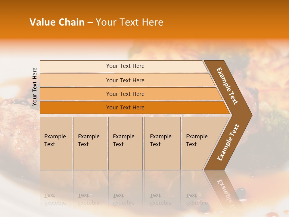 Pork Brisket With Potato And Broccoli PowerPoint Template