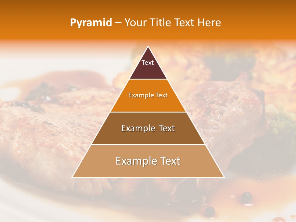Pork Brisket With Potato And Broccoli PowerPoint Template