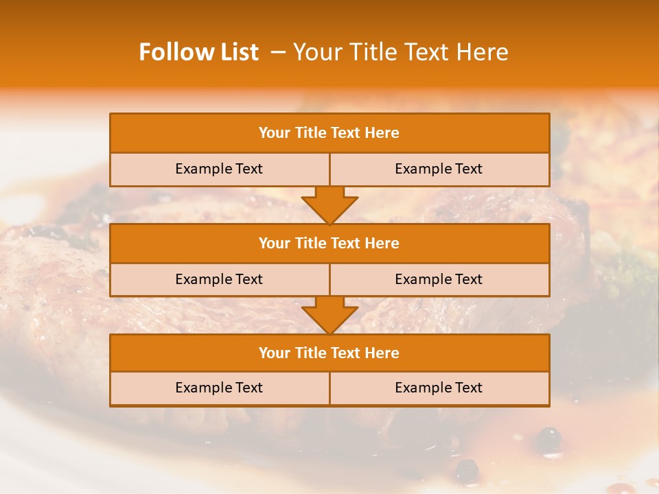 Pork Brisket With Potato And Broccoli PowerPoint Template
