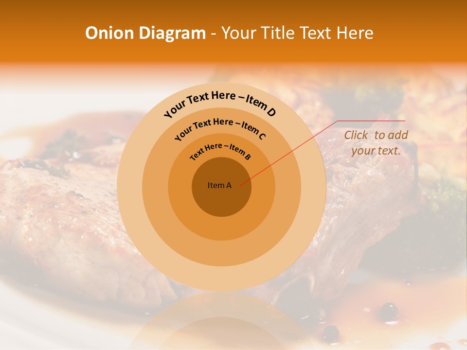 Pork Brisket With Potato And Broccoli PowerPoint Template