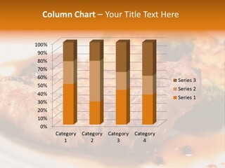 Pork Brisket With Potato And Broccoli PowerPoint Template