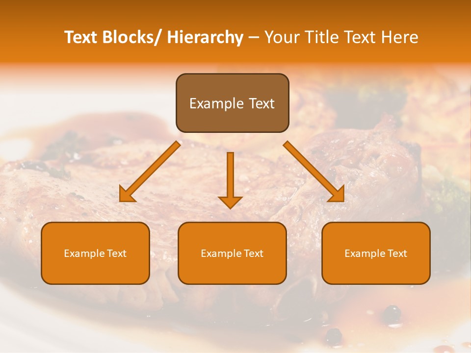 Pork Brisket With Potato And Broccoli PowerPoint Template