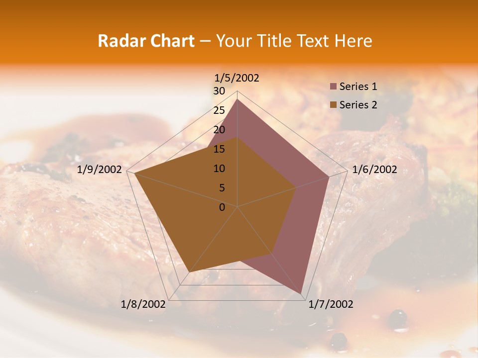 Pork Brisket With Potato And Broccoli PowerPoint Template