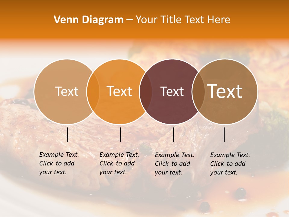 Pork Brisket With Potato And Broccoli PowerPoint Template