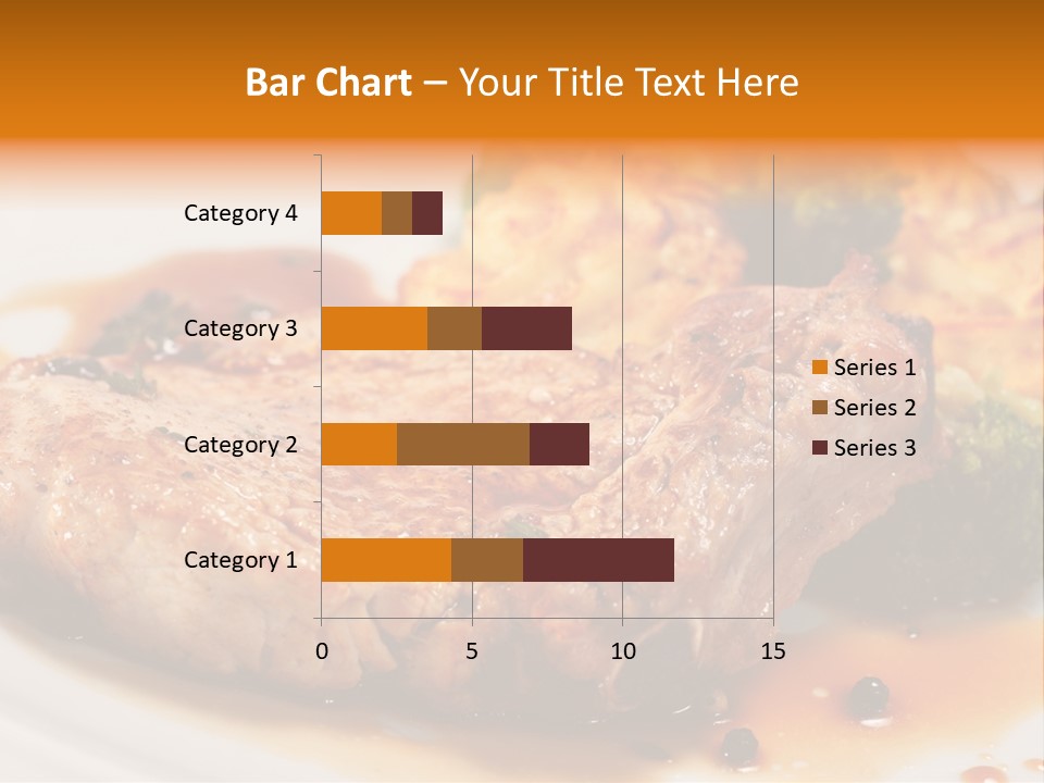 Pork Brisket With Potato And Broccoli PowerPoint Template
