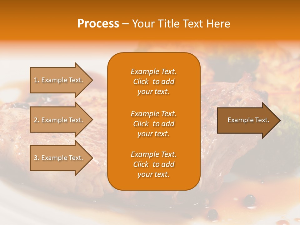 Pork Brisket With Potato And Broccoli PowerPoint Template