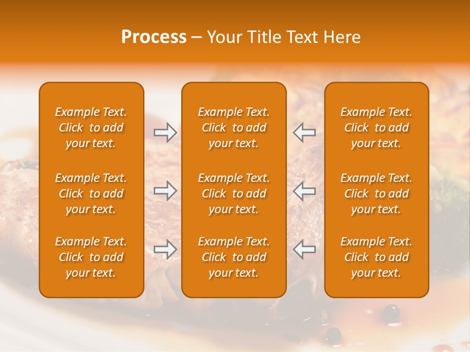 Pork Brisket With Potato And Broccoli PowerPoint Template