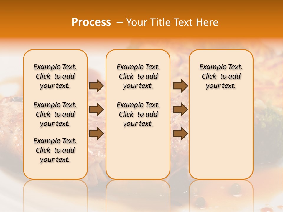 Pork Brisket With Potato And Broccoli PowerPoint Template