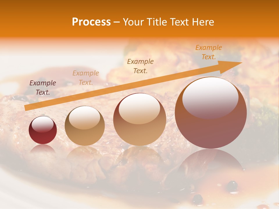 Pork Brisket With Potato And Broccoli PowerPoint Template