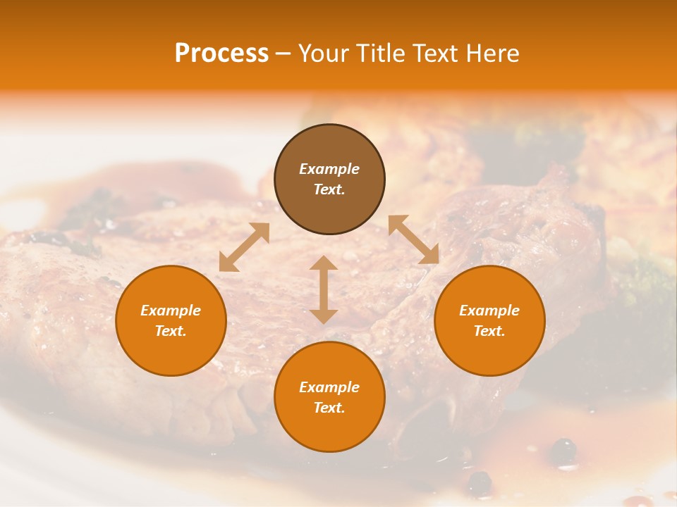 Pork Brisket With Potato And Broccoli PowerPoint Template