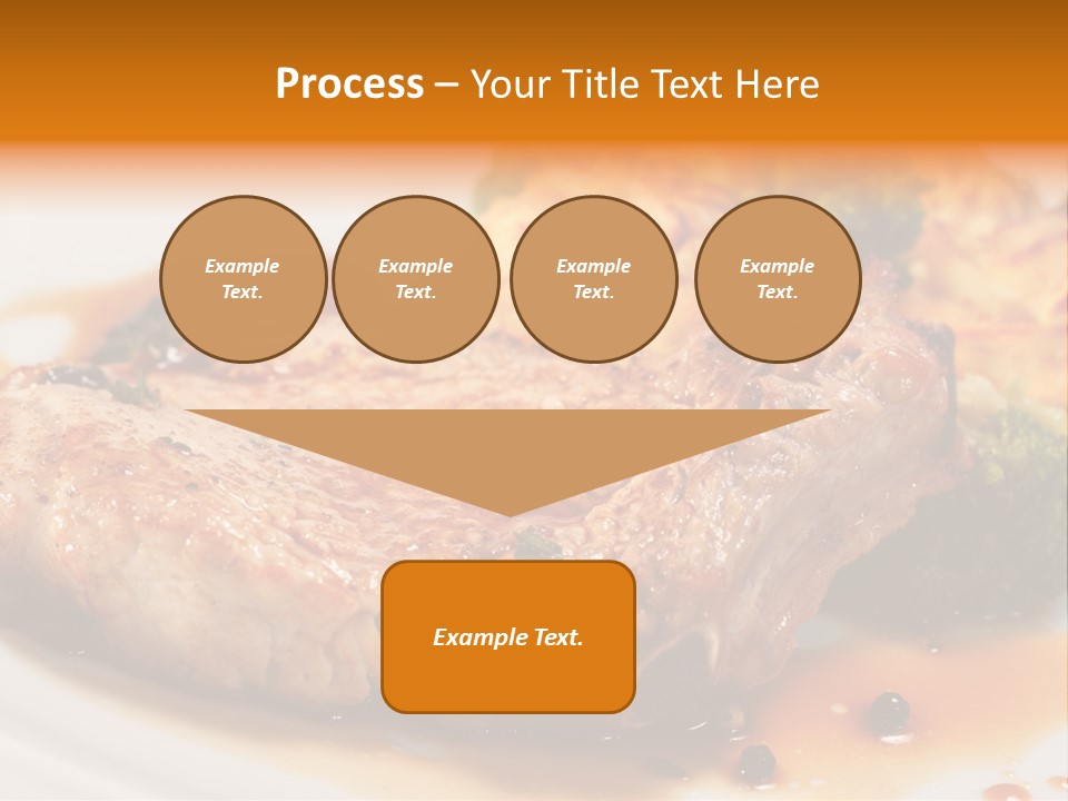 Pork Brisket With Potato And Broccoli PowerPoint Template