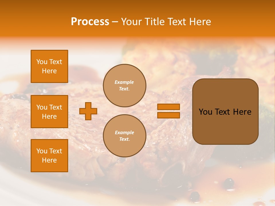 Pork Brisket With Potato And Broccoli PowerPoint Template