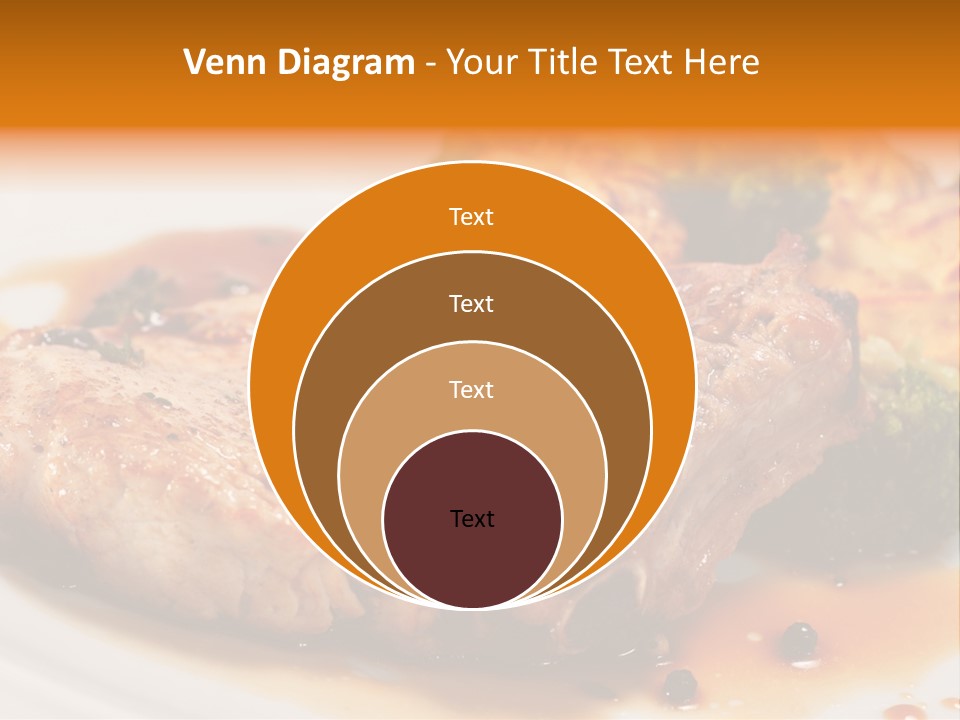 Pork Brisket With Potato And Broccoli PowerPoint Template