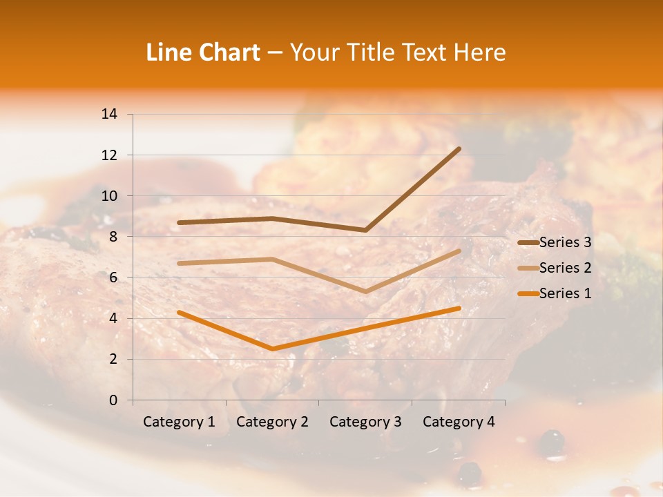 Pork Brisket With Potato And Broccoli PowerPoint Template