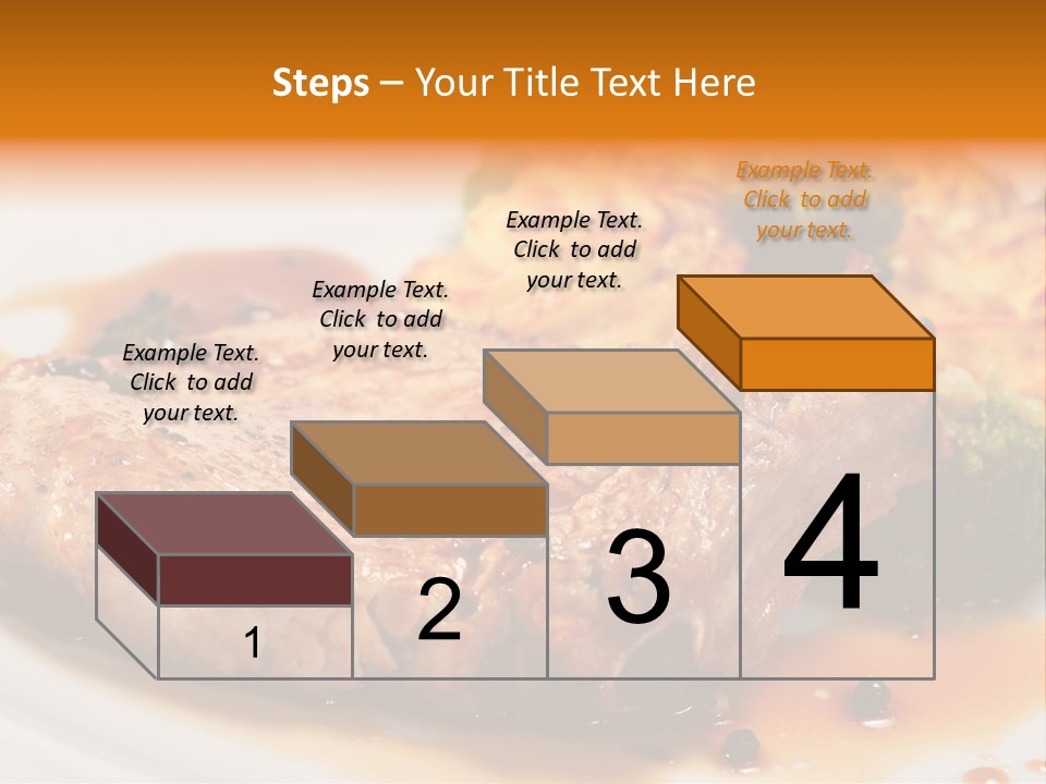Pork Brisket With Potato And Broccoli PowerPoint Template