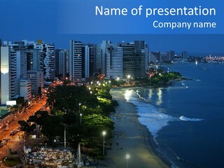 Fortaleza Brazil PowerPoint Template