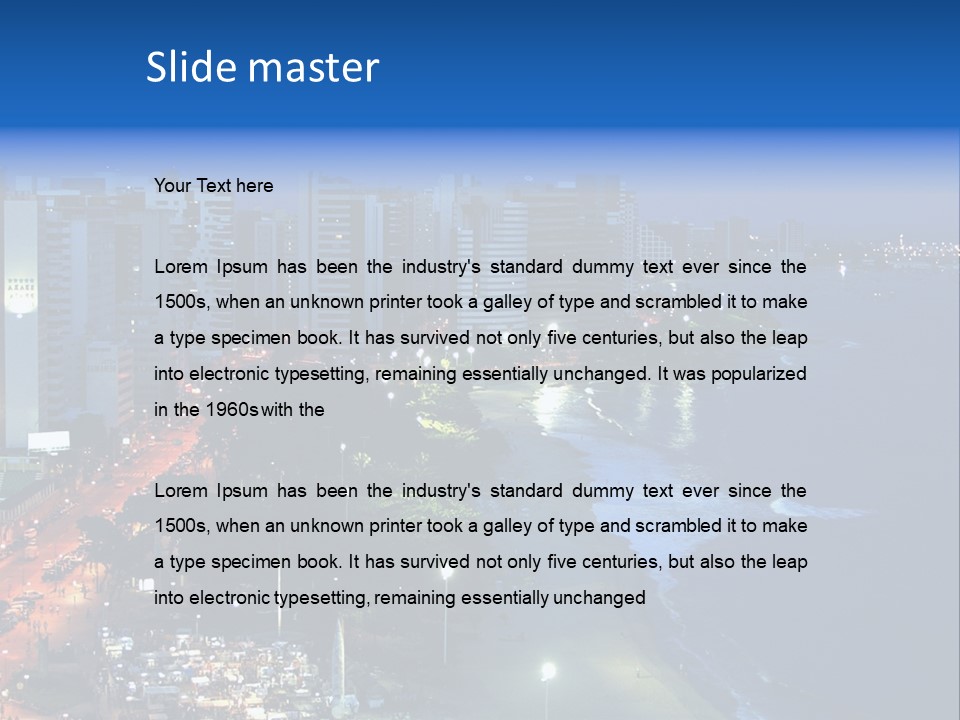 Fortaleza Brazil PowerPoint Template