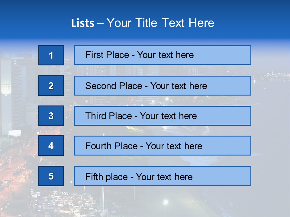 Fortaleza Brazil PowerPoint Template