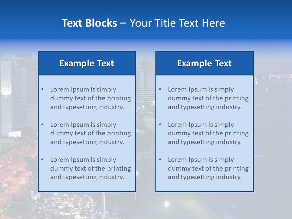 Fortaleza Brazil PowerPoint Template