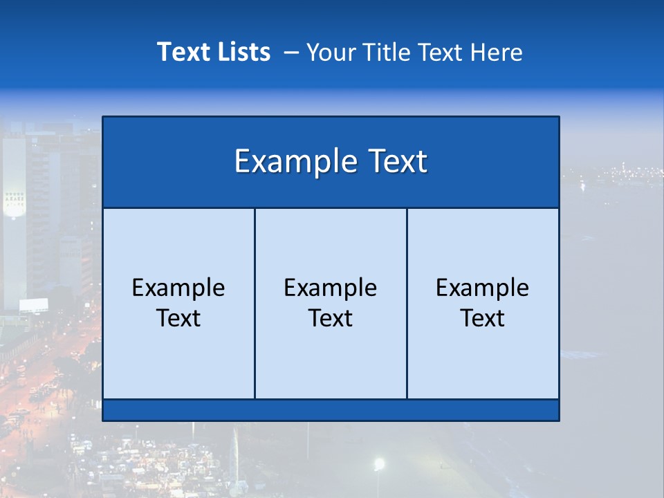 Fortaleza Brazil PowerPoint Template