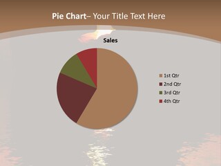 Reflexion Of Couple Kissing At Sunset PowerPoint Template