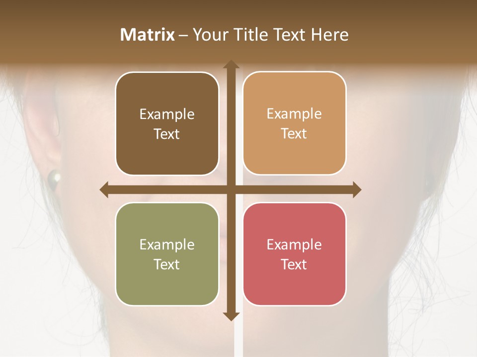 A Woman's Face Before And After A Cosmetic Procedure PowerPoint Template