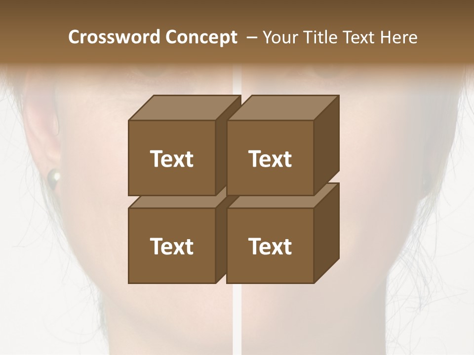 A Woman's Face Before And After A Cosmetic Procedure PowerPoint Template