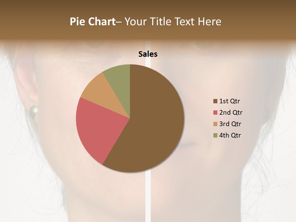 A Woman's Face Before And After A Cosmetic Procedure PowerPoint Template