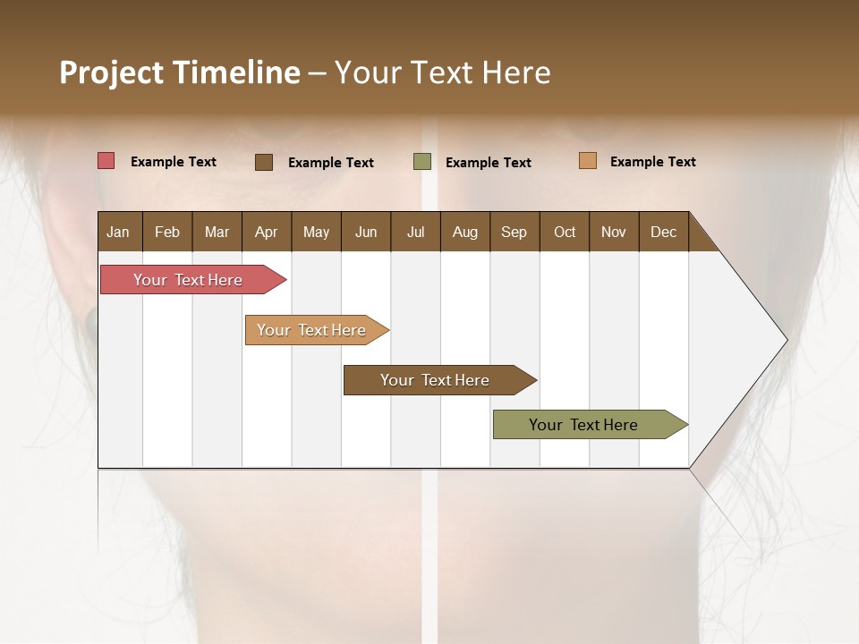 A Woman's Face Before And After A Cosmetic Procedure PowerPoint Template