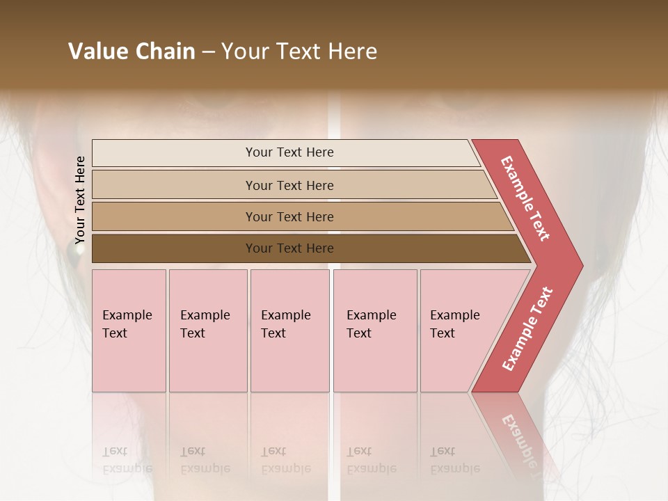 A Woman's Face Before And After A Cosmetic Procedure PowerPoint Template