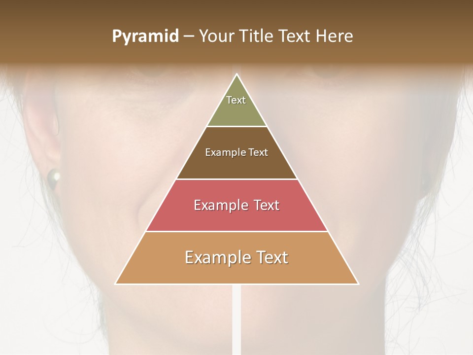 A Woman's Face Before And After A Cosmetic Procedure PowerPoint Template