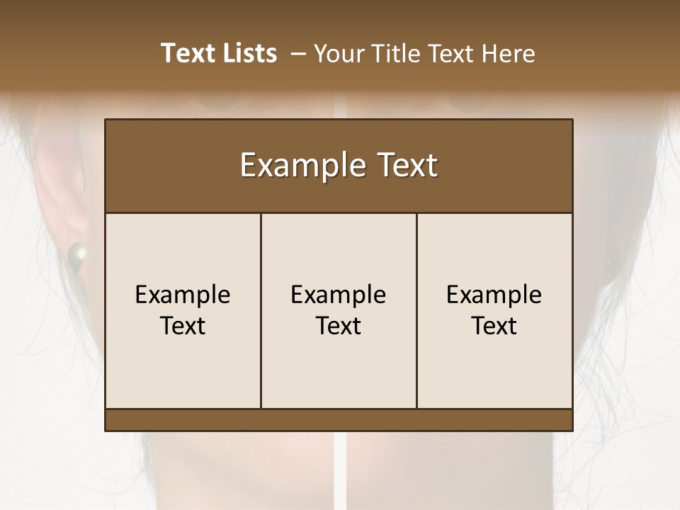 A Woman's Face Before And After A Cosmetic Procedure PowerPoint Template