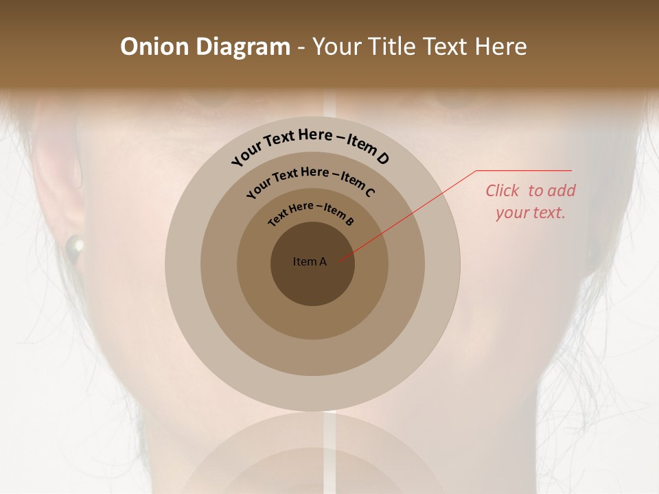 A Woman's Face Before And After A Cosmetic Procedure PowerPoint Template