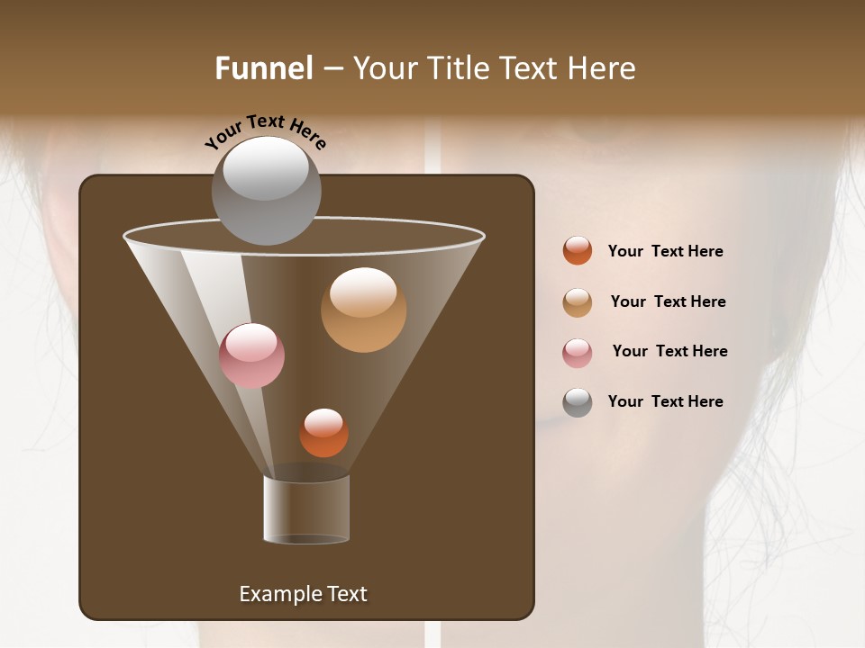 A Woman's Face Before And After A Cosmetic Procedure PowerPoint Template