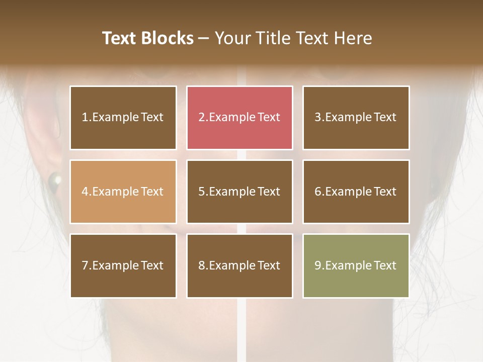 A Woman's Face Before And After A Cosmetic Procedure PowerPoint Template