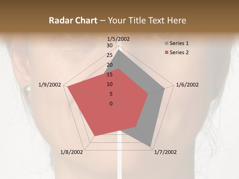 A Woman's Face Before And After A Cosmetic Procedure PowerPoint Template