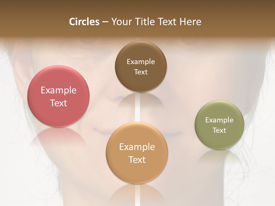 A Woman's Face Before And After A Cosmetic Procedure PowerPoint Template