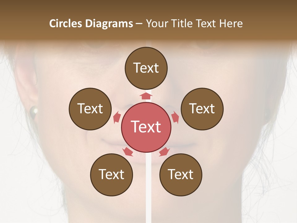 A Woman's Face Before And After A Cosmetic Procedure PowerPoint Template
