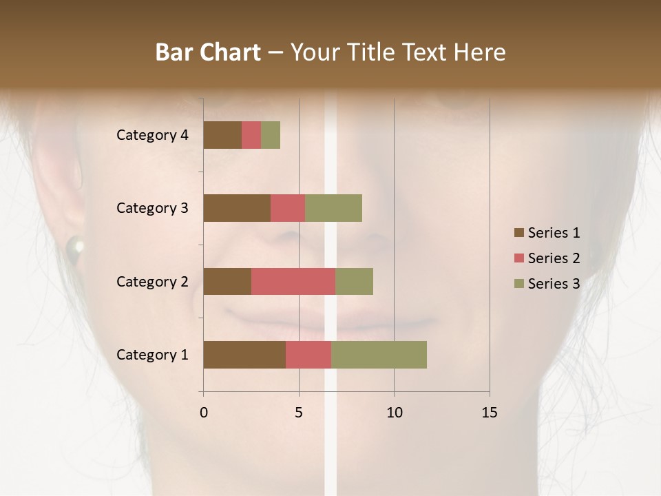 A Woman's Face Before And After A Cosmetic Procedure PowerPoint Template