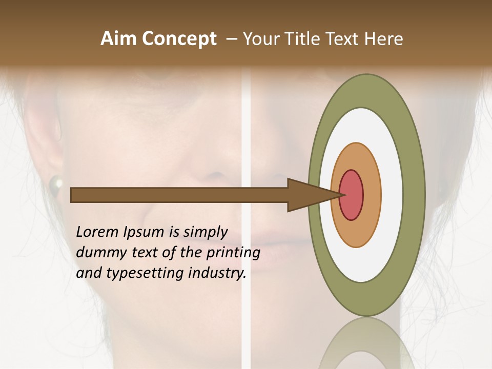 A Woman's Face Before And After A Cosmetic Procedure PowerPoint Template
