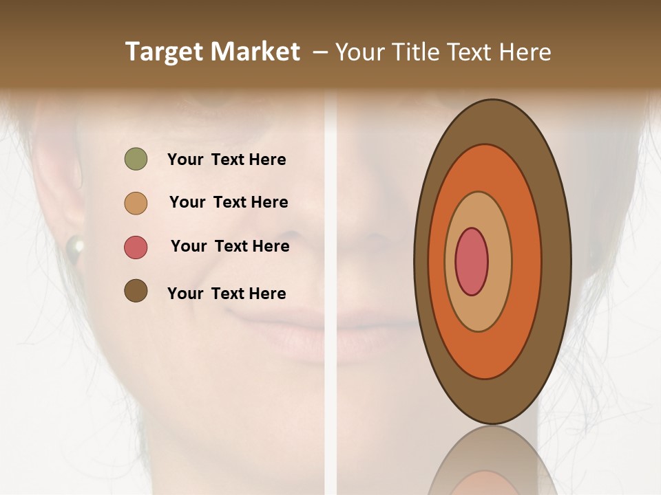 A Woman's Face Before And After A Cosmetic Procedure PowerPoint Template