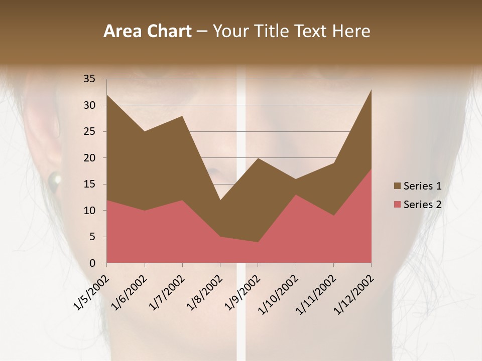 A Woman's Face Before And After A Cosmetic Procedure PowerPoint Template