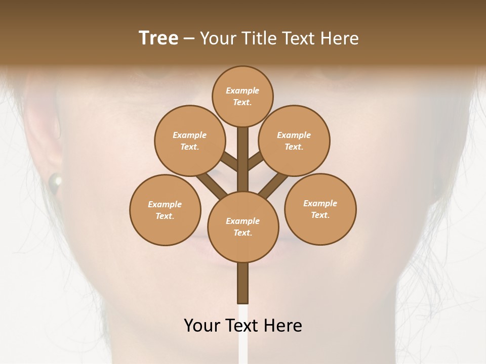 A Woman's Face Before And After A Cosmetic Procedure PowerPoint Template