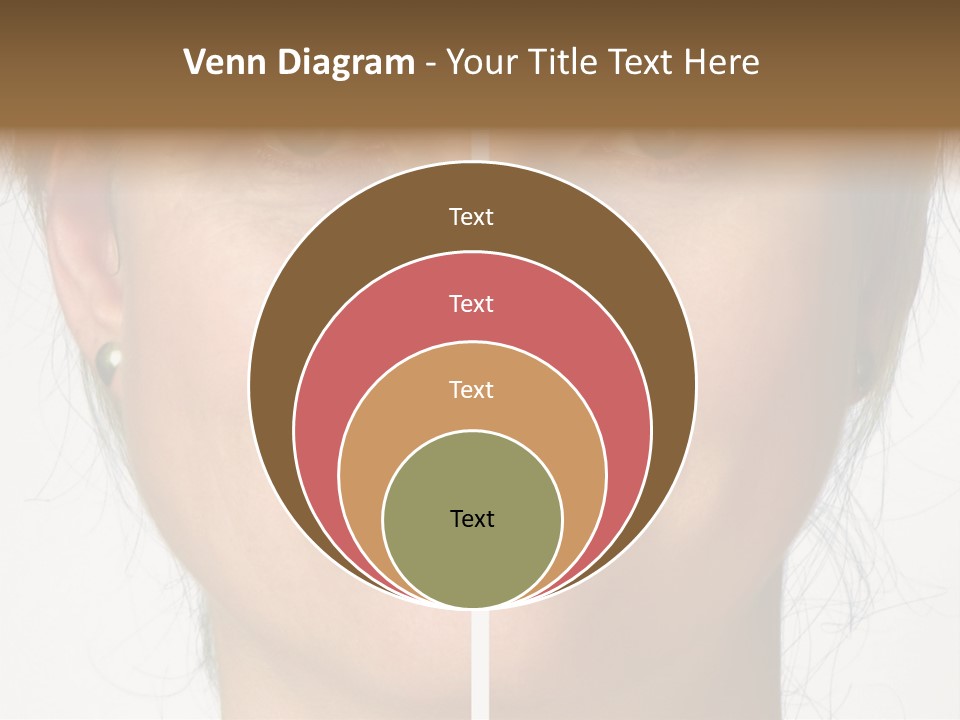 A Woman's Face Before And After A Cosmetic Procedure PowerPoint Template
