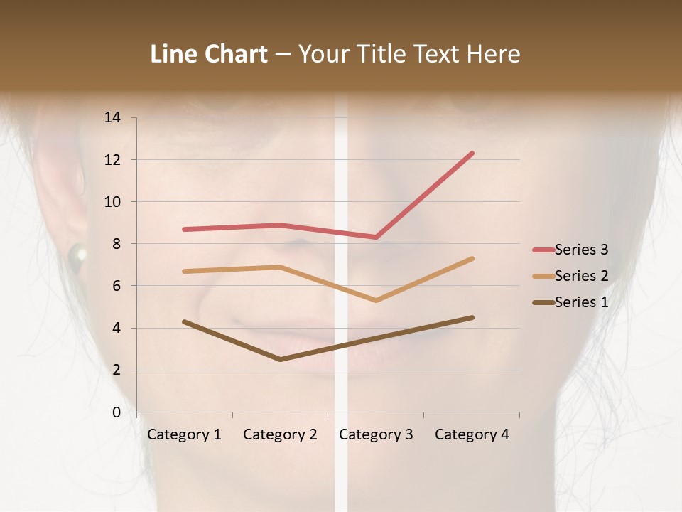 A Woman's Face Before And After A Cosmetic Procedure PowerPoint Template